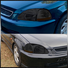 Load image into Gallery viewer, Honda Civic 1996-1998 Factory Style Headlights Chrome Housing Smoke Len Amber Reflector