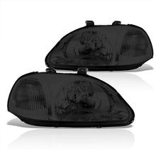 Load image into Gallery viewer, Honda Civic 1996-1998 Factory Style Headlights Chrome Housing Smoke Len Clear Reflector