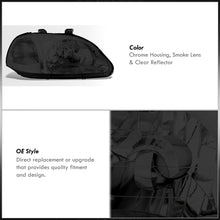 Load image into Gallery viewer, Honda Civic 1996-1998 Factory Style Headlights Chrome Housing Smoke Len Clear Reflector