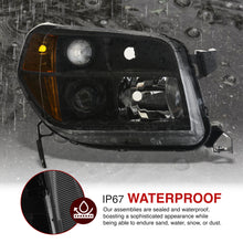 Load image into Gallery viewer, HONDA Pilot 2006-2008 Headlight Black Housing Clear Lens Amber Reflector