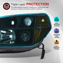 Load image into Gallery viewer, HONDA Pilot 2006-2008 Headlight Black Housing Clear Lens Amber Reflector
