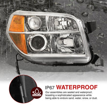 Load image into Gallery viewer, HONDA Pilot 2006-2008 Headlight Chrome Housing Clear Lens Amber Reflector
