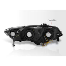 Load image into Gallery viewer, Honda Civic Coupe 2006-2011 Sequential LED DRL Bar Factory Style Headlights Black Housing Clear Len Clear Reflector
