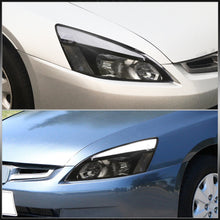 Load image into Gallery viewer, Honda Accord 2003-2007 LED DRL Bar Factory Style Headlights Black Housing Clear Len Clear Reflector