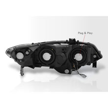 Load image into Gallery viewer, Honda Civic Coupe 2006-2011 LED DRL Bar Factory Style Headlights Black Housing Clear Len Amber Reflector