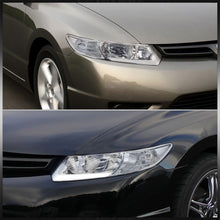 Load image into Gallery viewer, Honda Civic Coupe 2006-2011 LED DRL Bar Factory Style Headlights Chrome Housing Clear Len Clear Reflector