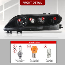 Load image into Gallery viewer, MAZDA 6 2003-2005 Head Lamp Unit w/o Fog STD Black Housing Clear Lens Reflector