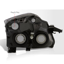 Load image into Gallery viewer, Nissan Altima Sedan 2007-2009 Factory Style Headlights Black Housing Clear Len Clear Reflector (Halogen Models Only)