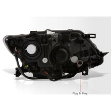 Load image into Gallery viewer, Nissan Rogue 2014-2016 LED DRL Factory Style Headlights Black Housing Clear Len Clear Reflector (Halogen Models Only)