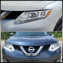 Load image into Gallery viewer, Nissan Rogue 2014-2016 LED DRL Factory Style Headlights Chrome Housing Clear Len Amber Reflector (Halogen Models Only)
