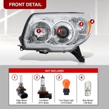 Load image into Gallery viewer, TOYOTA 4Runner 2006-2009 SR5, LTD Head Lamp Unit Chrome Housing Clear Lens Amber Reflector