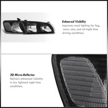 Load image into Gallery viewer, Toyota Camry 2000-2001 Factory Style Headlights + Corners Black Housing Clear Len Clear Reflector