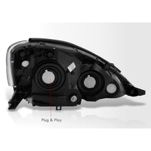 Load image into Gallery viewer, Toyota Sienna 2006-2010 Factory Style Headlights Black Housing Clear Len Clear Reflector (Halogen Models Only)