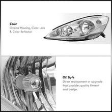 Load image into Gallery viewer, Toyota Sienna 2006-2010 Factory Style Headlights Chrome Housing Clear Len Clear Reflector (Halogen Models Only)