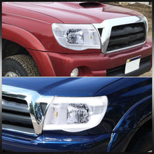 Load image into Gallery viewer, Toyota Tacoma 2005-2011 LED DRL Bar Factory Style Headlights White Housing Clear Len Clear Reflector