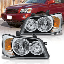 Load image into Gallery viewer, TOYOTA Highlander 2001-2003 Headlight Chrome Housing Clear Lens Clear Reflector