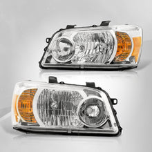 Load image into Gallery viewer, TOYOTA Highlander 04-06 Headlight Chrome Housing Clear Lens Amber Reflector