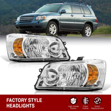 Load image into Gallery viewer, TOYOTA Highlander 04-06 Headlight Chrome Housing Clear Lens Clear Reflector