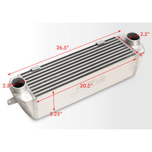 Load image into Gallery viewer, BMW 3 Series E90 E92 2007-2011 / 1 Series 135I 2007-2010 Bolt On Aluminum Intercooler + Red Couplers
