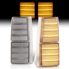 Load image into Gallery viewer, GMC C/K 1500 2500 3500 1994-2000 Sequential LED Corner Lights Black Housing Clear Lens