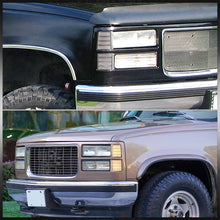 Load image into Gallery viewer, GMC C/K 1500 2500 3500 1994-2000 Sequential LED Corner Lights Black Housing Clear Lens