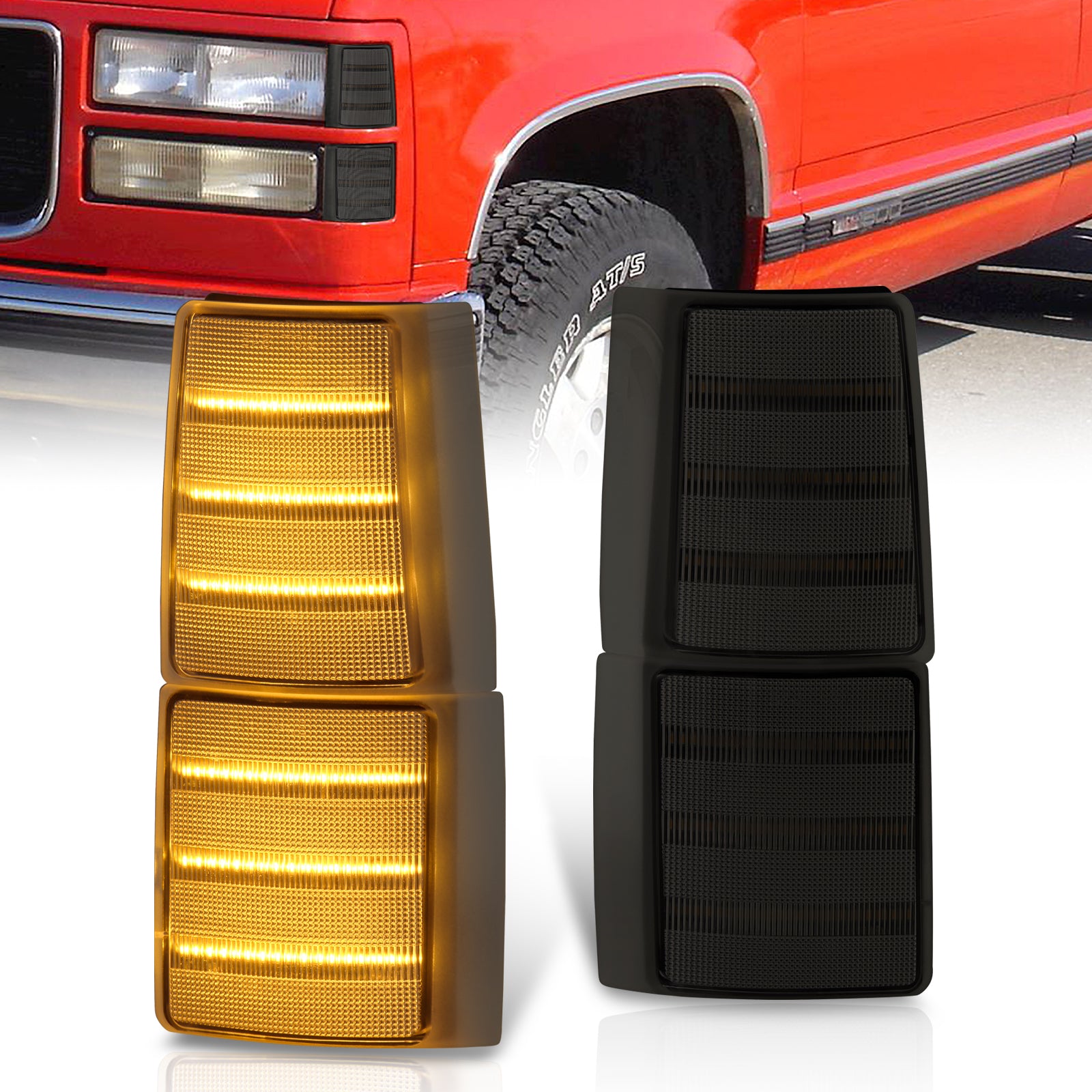 GMC C/K 1500 2500 3500 1994-2000 Sequential LED Corner Lights 