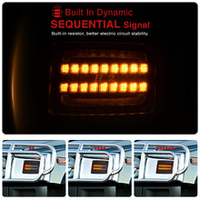 Load image into Gallery viewer, Hummer H2 2003-2009 Sequential LED Turn Signal Light(Amber) LED Parking Light(White) Smoke Lens