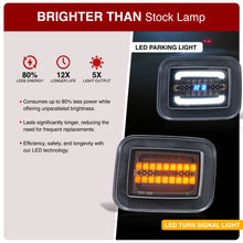 Load image into Gallery viewer, Hummer H2 2003-2009 Sequential LED Turn Signal Light(Amber) LED Parking Light(White) Smoke Lens