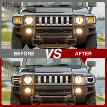 Load image into Gallery viewer, Hummer H3 2006-2010 Sequential LED Turn Signal Light(Amber) LED Parking Light(White) Smoked Lens