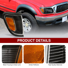 Load image into Gallery viewer, Toyota Tacoma 2001-2004 Factory Style Corners Black Housing Clear Len Amber Reflector