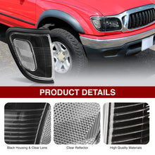 Load image into Gallery viewer, Toyota Tacoma 2001-2004 Factory Style Corners Black Housing Clear Len Clear Reflector