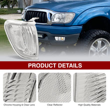 Load image into Gallery viewer, Toyota Tacoma 2001-2004 Factory Style Corners Chrome Housing Clear Len Clear Reflector