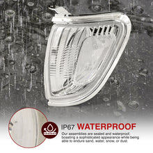 Load image into Gallery viewer, Toyota Tacoma 2001-2004 Factory Style Corners Chrome Housing Clear Len Clear Reflector