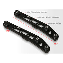 Load image into Gallery viewer, JDM Sport Acura Integra 1994-2001 / Honda Civic 1988-1995 / CRX 1988-1991 / Del Sol 1993-1997 Rear Lower Control Arms Black with Black Bushings