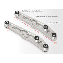 Load image into Gallery viewer, JDM Sport Acura Integra 1994-2001 / Honda Civic 1988-1995 / CRX 1988-1991 / Del Sol 1993-1997 Rear Lower Control Arms Polished with Black Bushings