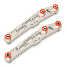 Load image into Gallery viewer, JDM Sport Acura Integra 1994-2001 / Honda Civic 1988-1995 / CRX 1988-1991 / Del Sol 1993-1997 Rear Lower Control Arms Polished with Red Bushings