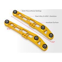 Load image into Gallery viewer, JDM Sport Acura Integra 1994-2001 / Honda Civic 1988-1995 / CRX 1988-1991 / Del Sol 1993-1997 Rear Lower Control Arms Gold with Black Bushings