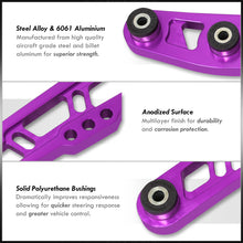 Load image into Gallery viewer, JDM Sport Acura Integra 1994-2001 / Honda Civic 1988-1995 / CRX 1988-1991 / Del Sol 1993-1997 Rear Lower Control Arms Purple with Black Bushings