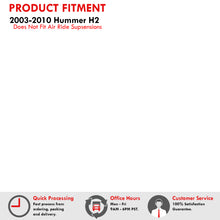 Load image into Gallery viewer, Hummer H2 2003-2010 3" Front 3" Rear Leveling Lift Kit Black (Excluding Air Ride Suspensions)