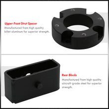Load image into Gallery viewer, Toyota Tundra 2007-2021 2" Front 2" Rear Leveling Lift Kit Black