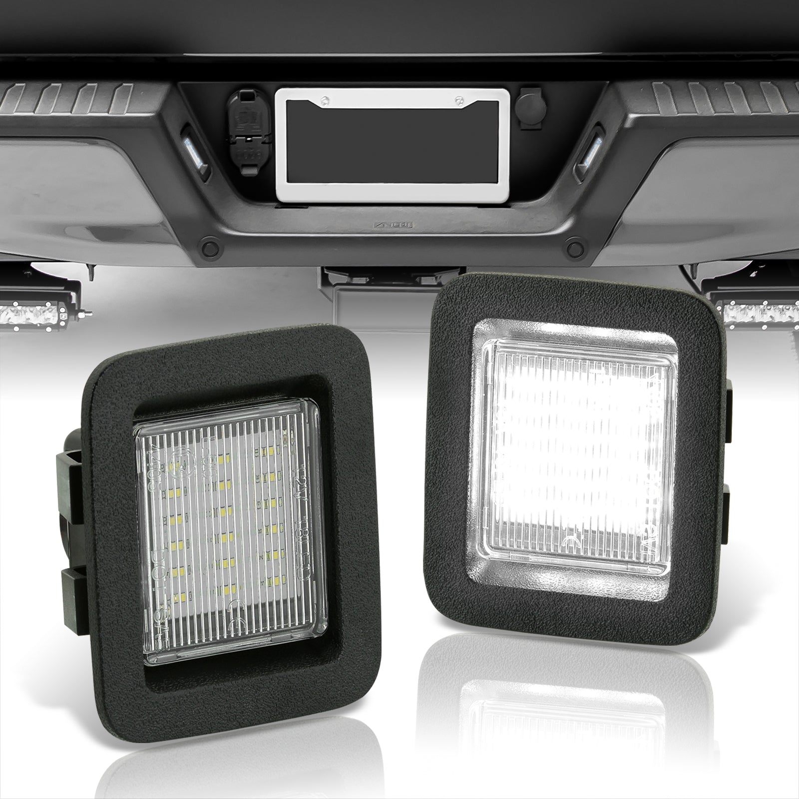 Ford F150 Raptor 2015-2023 White SMD LED License Plate Lights