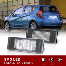 Load image into Gallery viewer, Mercedes Benz / Fiat / Infiniti / Lancia / Nissan / Toyota / Volkswagen White SMD LED License Plate Lights Clear Len