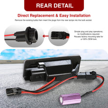Load image into Gallery viewer, Mercedes Benz / Fiat / Infiniti / Lancia / Nissan / Toyota / Volkswagen White SMD LED License Plate Lights Clear Len
