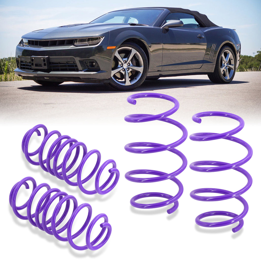 Chevy Camaro V8 2010-2015 Lowering Springs Purple (Front ~1.0