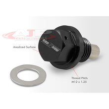Load image into Gallery viewer, Oil Pan Magnetic Bolt with Gasket M12 x 1.25 Black for Infiniti/Lexus/Nissan/Toyota