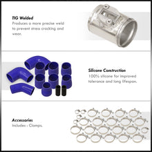 Load image into Gallery viewer, Honda CRZ 2010-2016 Bolt-On Aluminum Polished Piping Kit + Blue Couplers