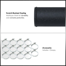 Load image into Gallery viewer, Universal 3" 12 Pieces Aluminum Piping Kit Black (x2 Straight / x6 90 Degree Long / x4 90 Degree Short)
