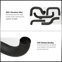 Load image into Gallery viewer, Honda Civic 1988-2000 / CRX 1988-1991 / Del Sol 1993-1997 / Acura Integra 1990-2001 Aluminum Piping Kit Black (With Type-S / Type-RS BOV Flange)