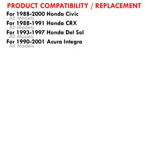 Load image into Gallery viewer, Honda Civic 1988-2000 / CRX 1988-1991 / Del Sol 1993-1997 / Acura Integra 1990-2001 Aluminum Piping Kit Black (With Type-S / Type-RS BOV Flange)