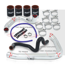 Load image into Gallery viewer, Audi A4 B5 1996-2001 / Volkswagen Passat B5 1998-2001 1.8T Bolt-On Aluminum Polished Piping Kit + Black Couplers